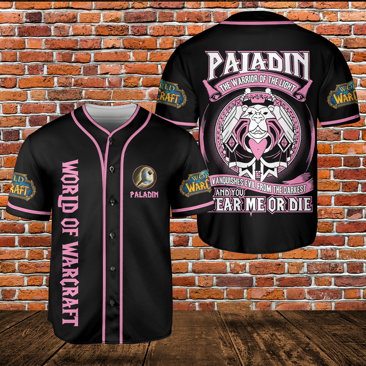 Paladin Class Icon V1 Classic Wow Collection AOP Baseball Jersey