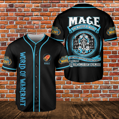 Mage Class Icon V1 Classic Wow Collection AOP Baseball Jersey