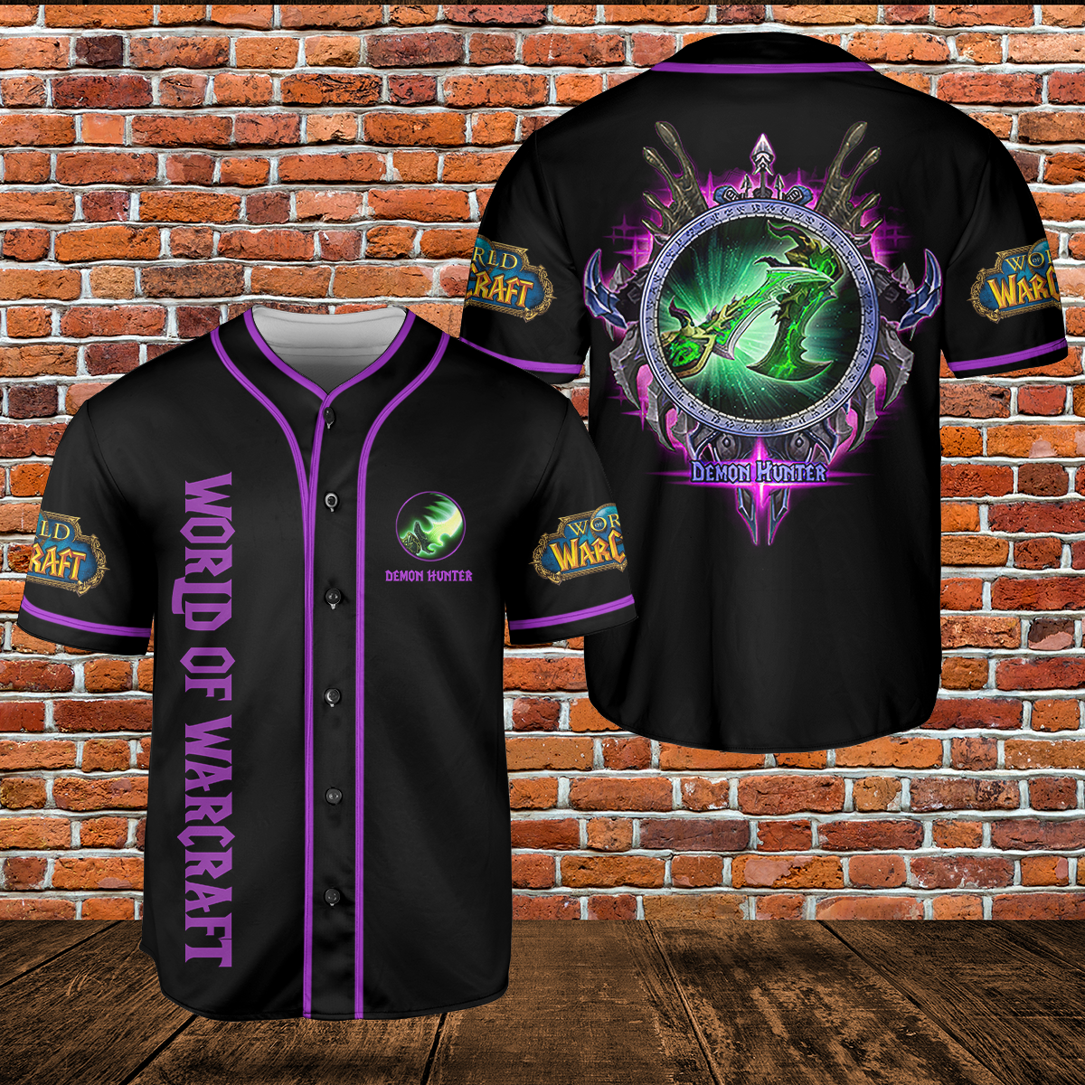 Demon Hunter DM Class Icon V3 Classic Wow Collection AOP Baseball Jersey