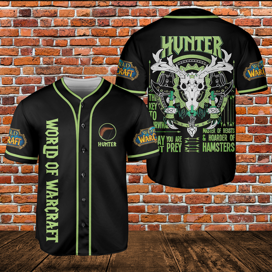 Hunter Class Icon V4 Classic Wow Collection AOP Baseball Jersey