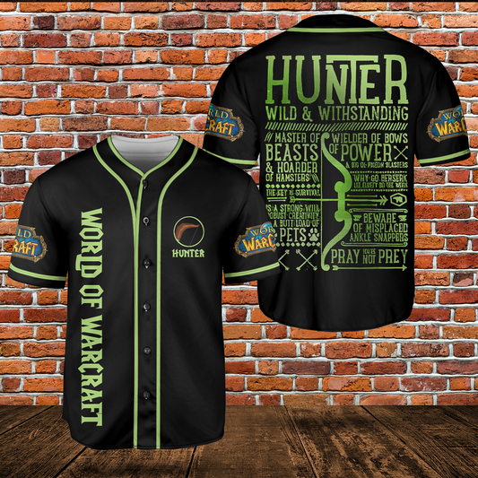 Hunter Class Icon V2 Classic Wow Collection AOP Baseball Jersey