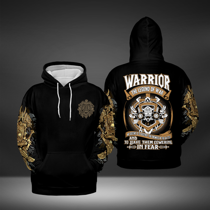 Warrior - Lords of War - WoW Class AOP Hoodie Lightweight