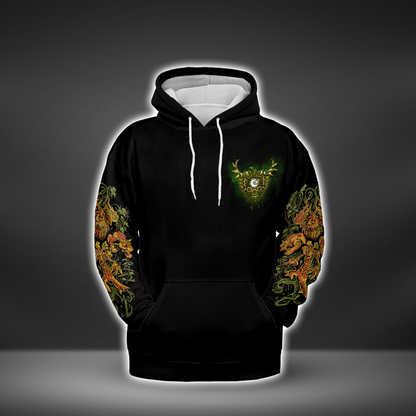 Druid Icon WoW Classic AOP Hoodie Lightweight