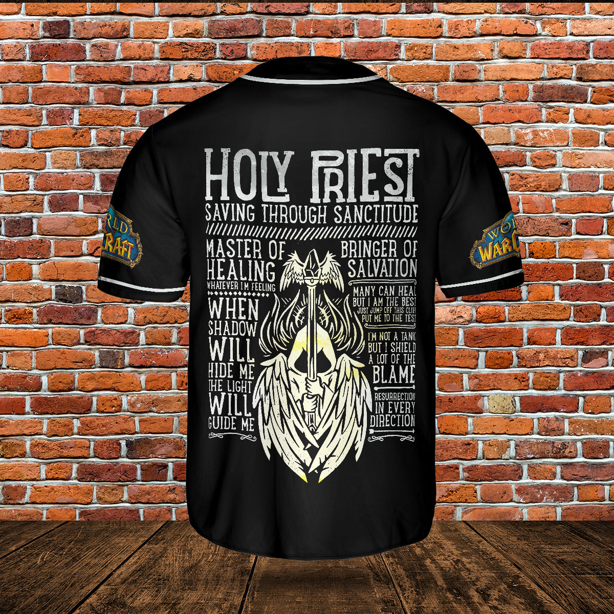 Holy Priest Wow Collection AOP Baseball Jersey