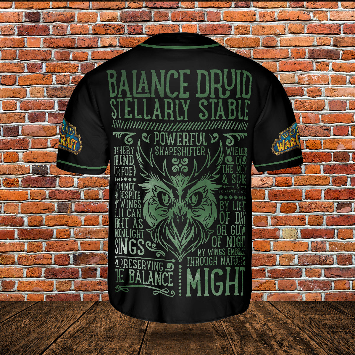 Balance Druid Wow Collection AOP Baseball Jersey