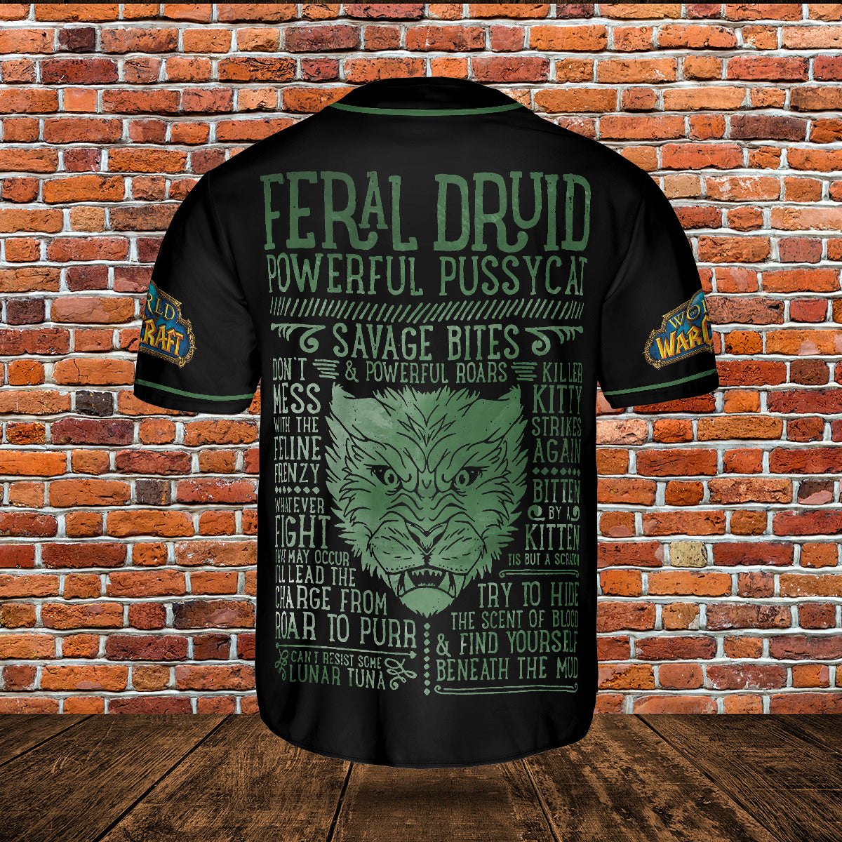 Feral Druid Wow Collection AOP Baseball Jersey