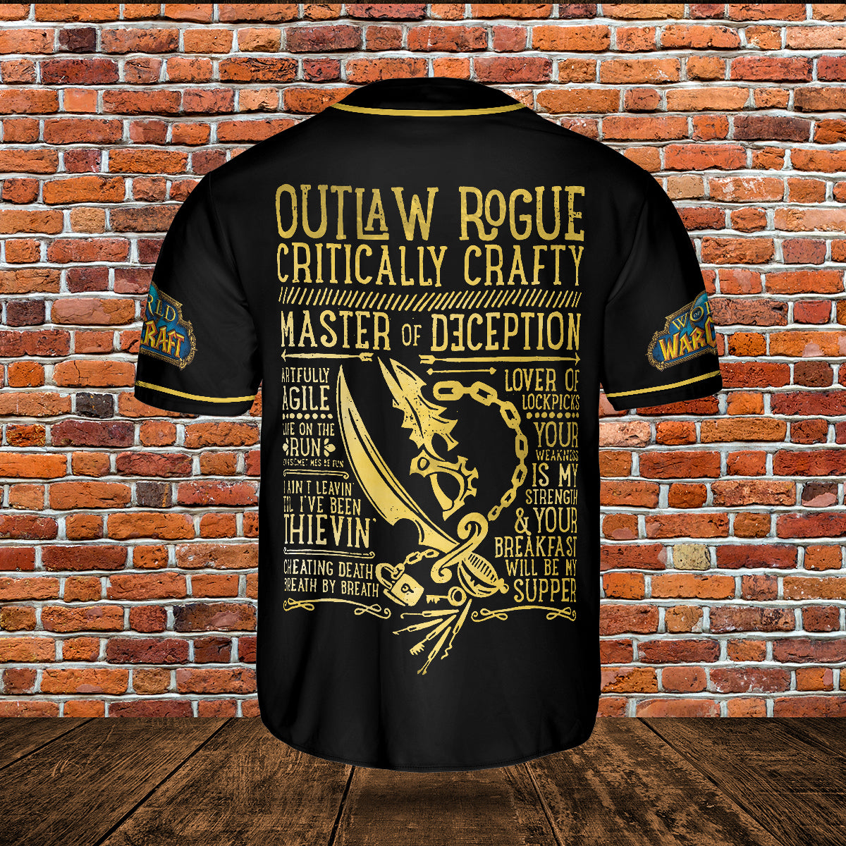 Outlaw Rogue Wow Collection AOP Baseball Jersey