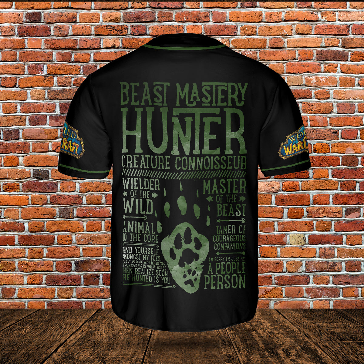 Beast Mastery Hunter Wow Collection AOP Baseball Jersey