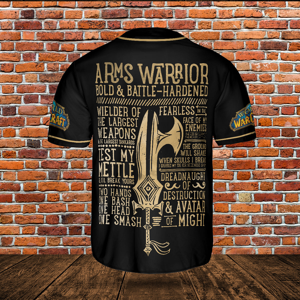Arms Warrior Wow Collection AOP Baseball Jersey