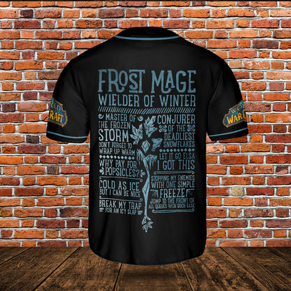 Frost Mage Wow Collection AOP Baseball Jersey