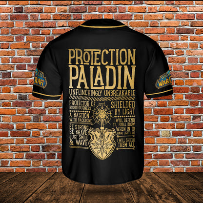Protection Paladin Wow Collection AOP Baseball Jersey