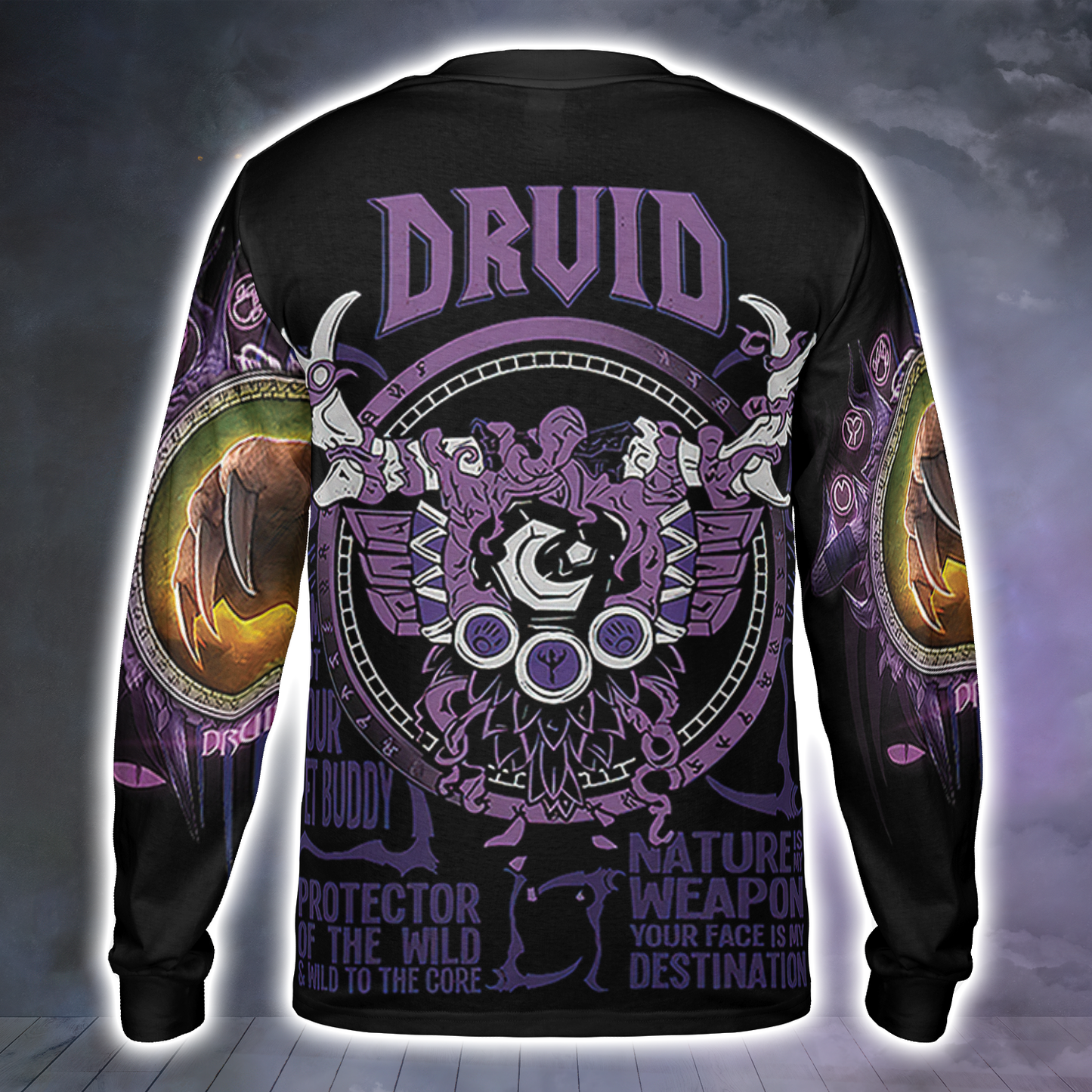 Druid Class Wow AOP Long Sleeve Shirt
