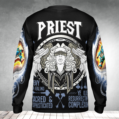 Priest Class Wow AOP Long Sleeve Shirt