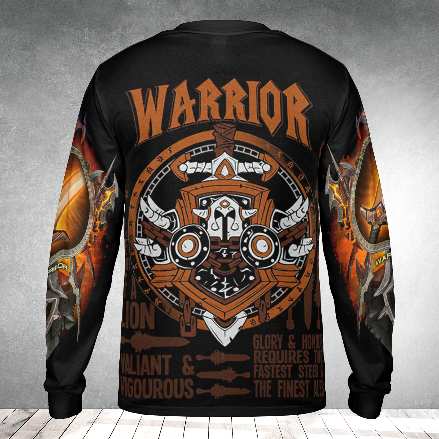 Warrior Class Wow AOP Long Sleeve Shirt