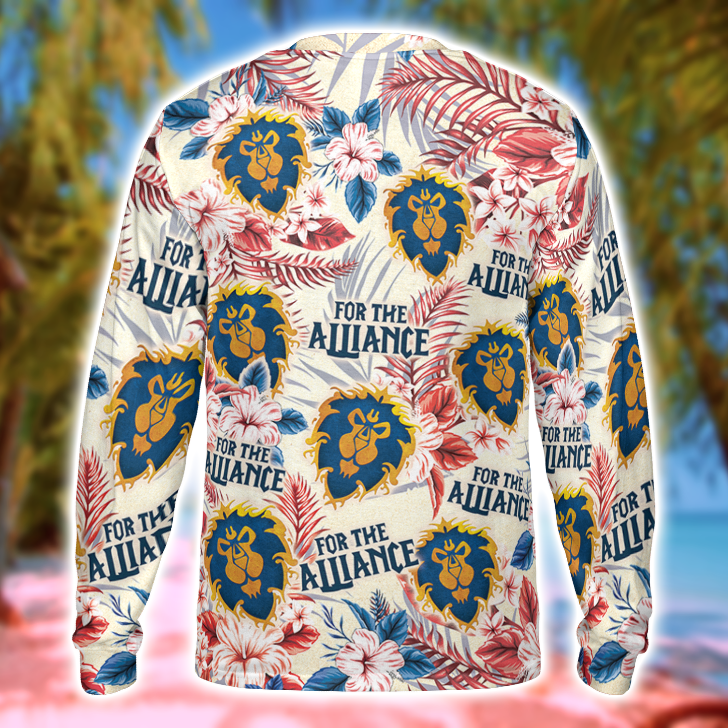 For The Alliance Wow AOP Long Sleeve Shirt