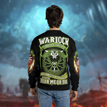 Warlock Class Wow Collector's Edition AOP Sweatshirt Lightweight