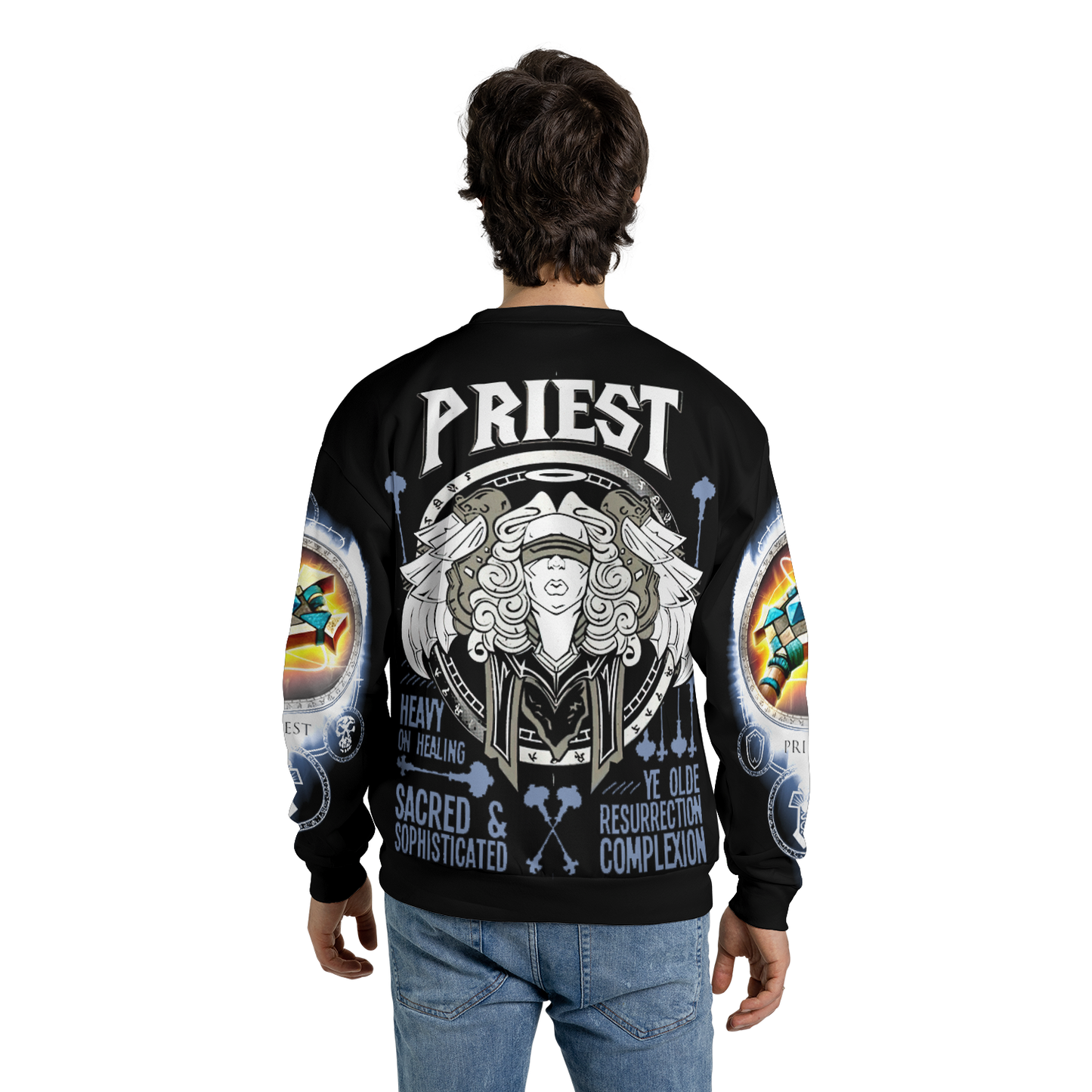 Priest Wow AOP Sweatshirt Lightweight