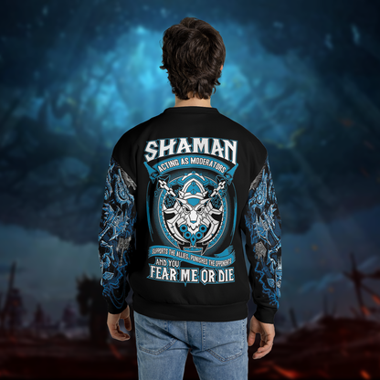 Shaman Class Color WoW AOP Sweatshirt Premium