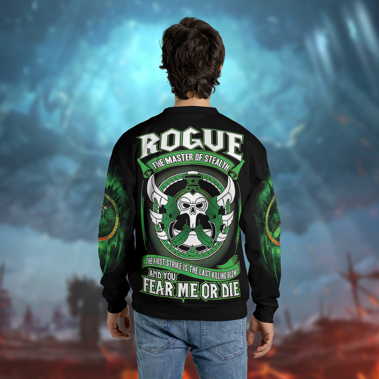 Rogue Class Wow Collector's Edition AOP Sweatshirt Lightweight