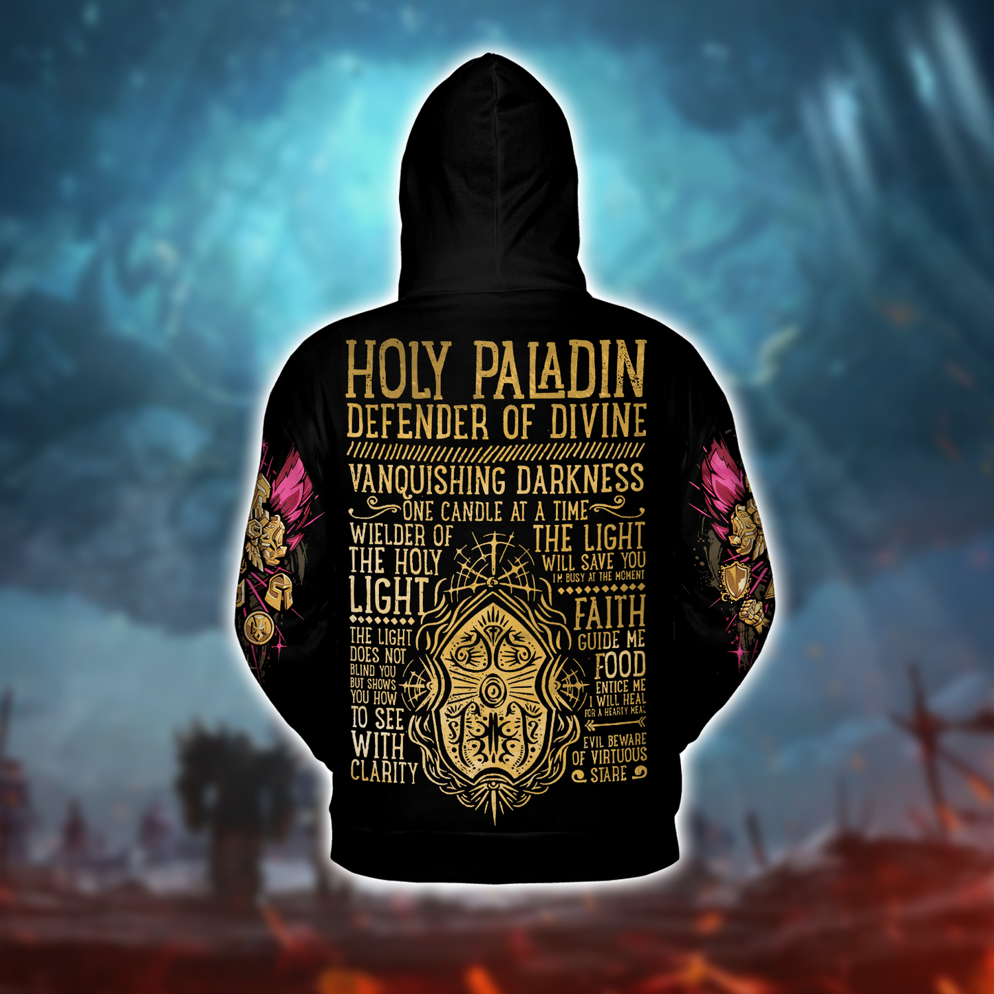 Holy Paladin WoW Class Guide V1 AOP Hoodie