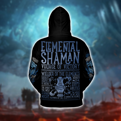 Elemental Shaman WoW Class Guide V1 AOP Hoodie