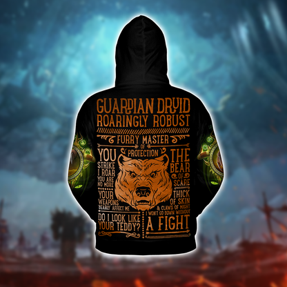 Guardian Druid Guide Druid Class V2 WoW Collections Edition AOP Hoodie