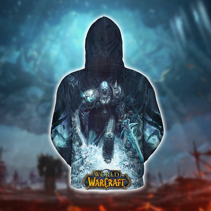 Lich King - Lord of the Scourge V7 WoW AOP Hoodie