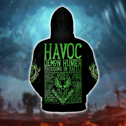 Havoc Demon Hunter WoW Class Guide V1 AOP Hoodie