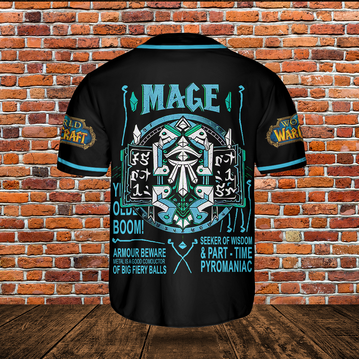 Mage Class Icon V4 Classic Wow Collection AOP Baseball Jersey