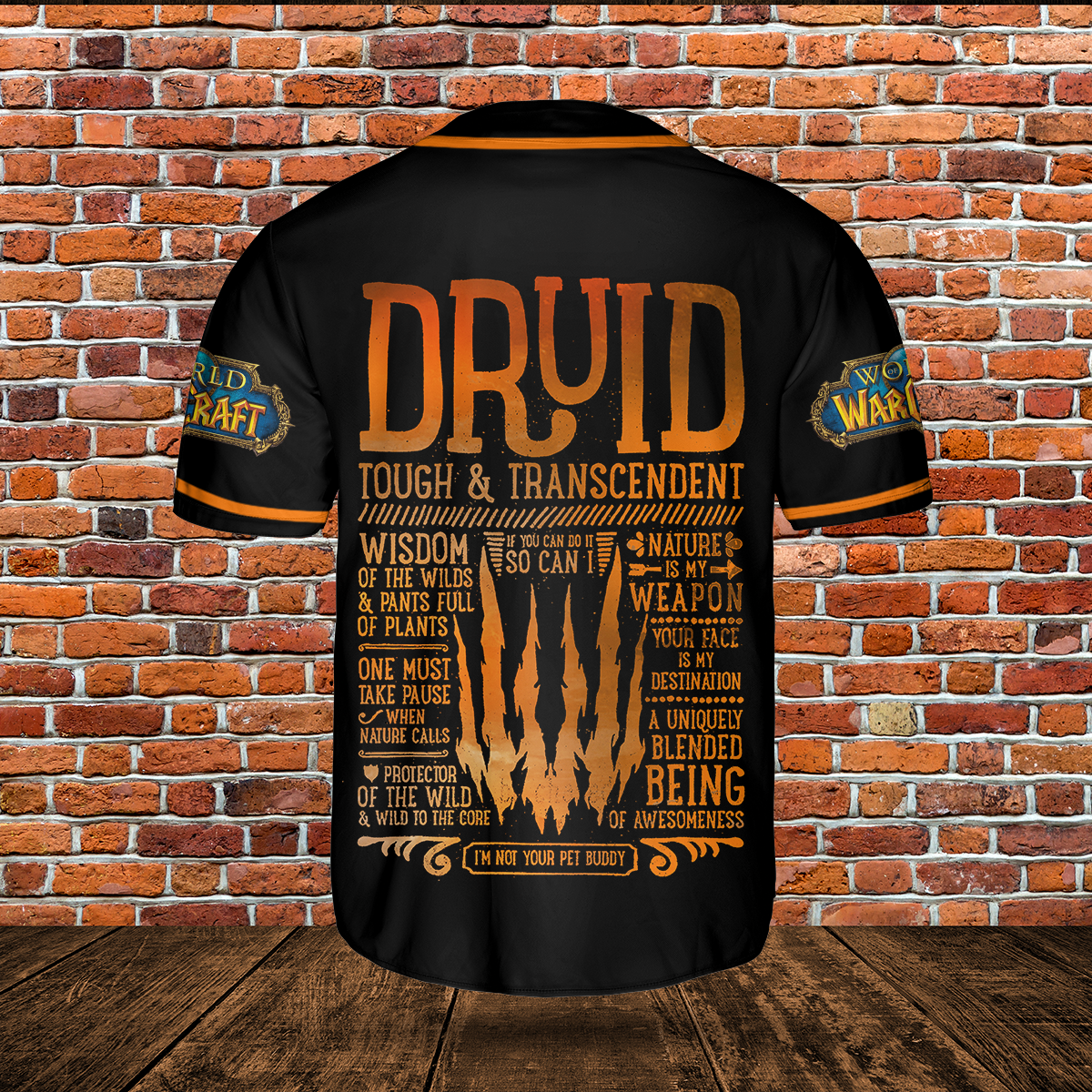 Druid Class Icon V2 Classic Wow Collection AOP Baseball Jersey