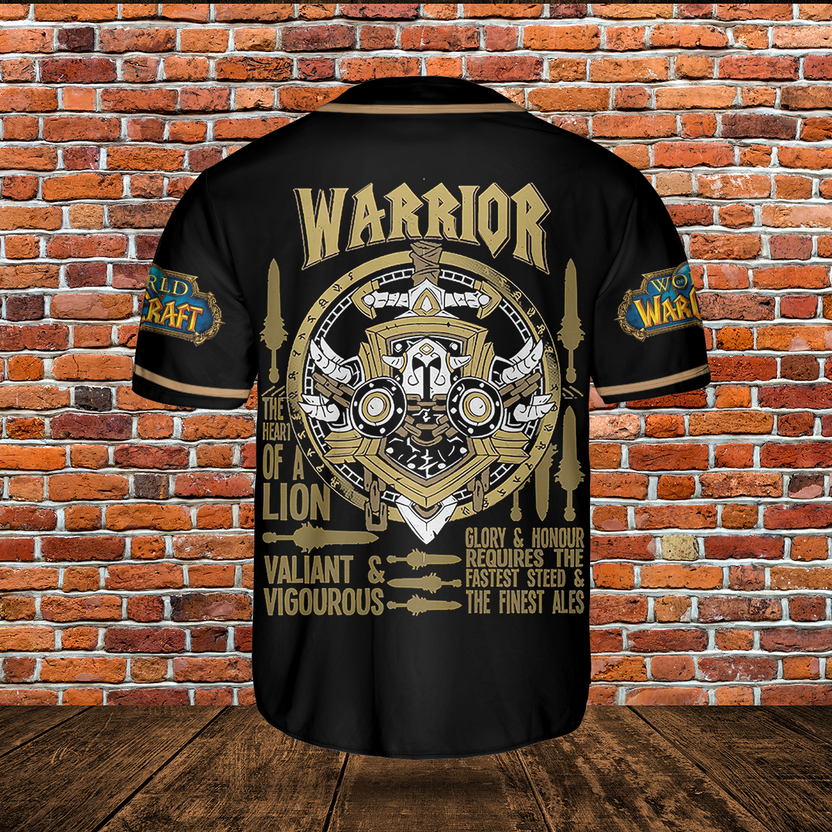 Warrior Class Icon V4 Classic Wow Collection AOP Baseball Jersey