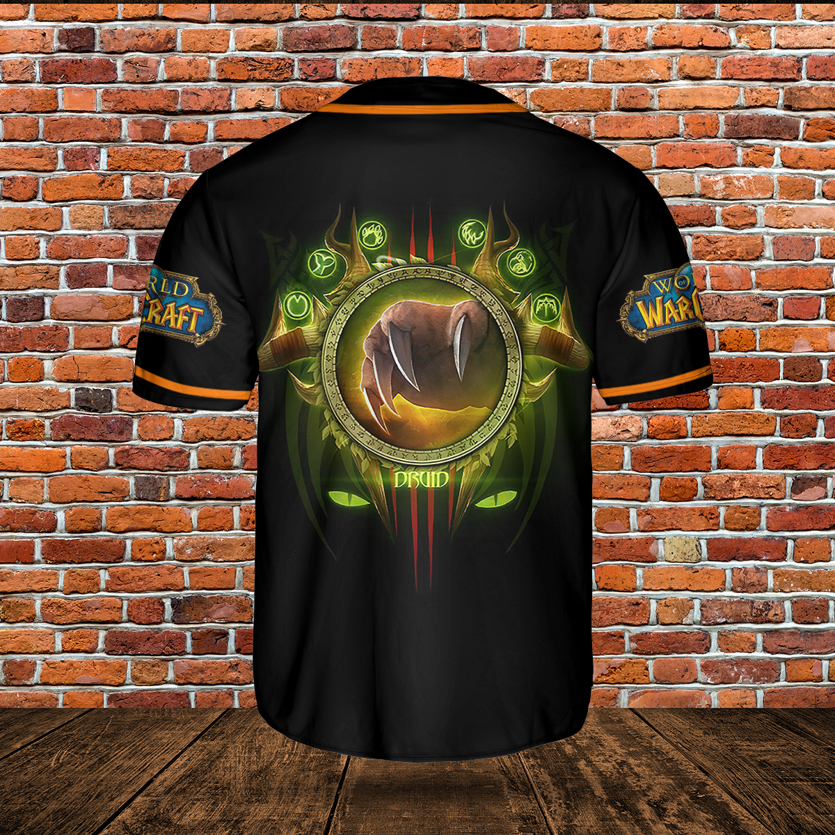 Druid Class Icon V3 Classic Wow Collection AOP Baseball Jersey