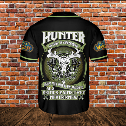 Hunter Class Icon V1 Classic Wow Collection AOP Baseball Jersey