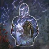 Thrall Warchief Of The Restored Shamanistic Horde WoW Classic AOP Hoodie Premium