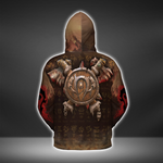The Orc Crest Under Warchief Thrall WoW AOP Hoodie Premium