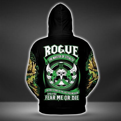 Rogue - Prowling Cutpurses - WoW Class AOP Hoodie Premium