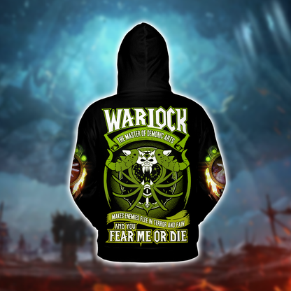 Warlock Edition WoW AOP Hoodie Lightweight