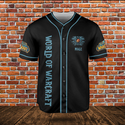 Fire Mage Wow Collection AOP Baseball Jersey