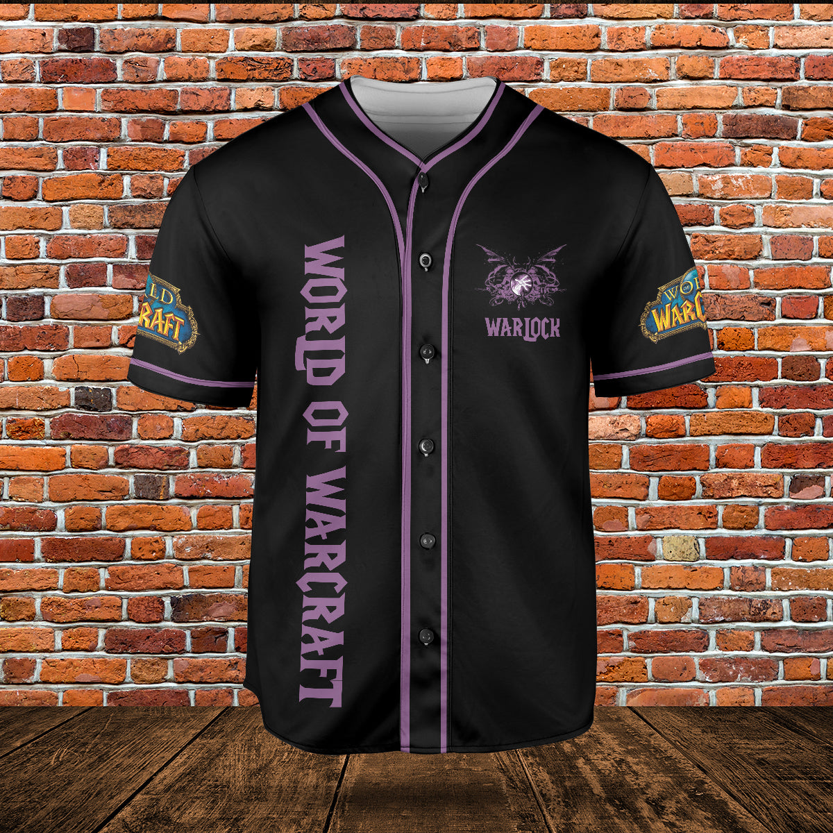 Affliction Warlock Wow Collection AOP Baseball Jersey
