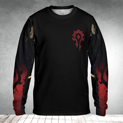 SW God Save The Queen Horde Wow AOP Long Sleeve Shirt