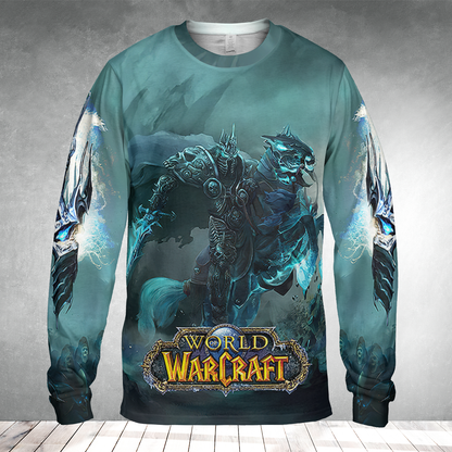 LK Lord of the Scourge Wow AOP Long Sleeve Shirt