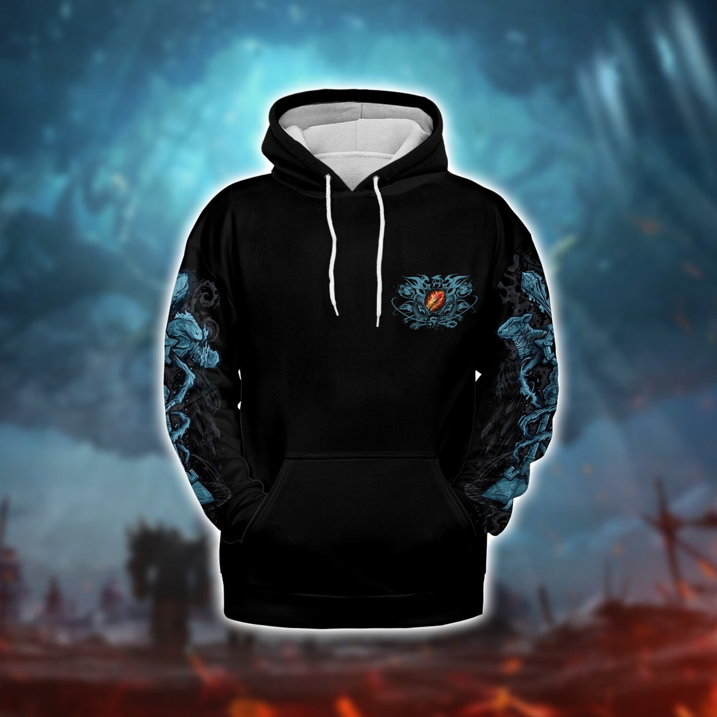 Fire Mage WoW Class Guide V1 AOP Hoodie