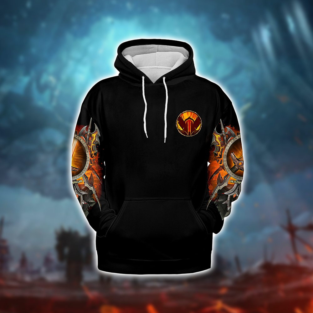Fury Warrior Guide Warrior Class V2 WoW Collections AOP Hoodie