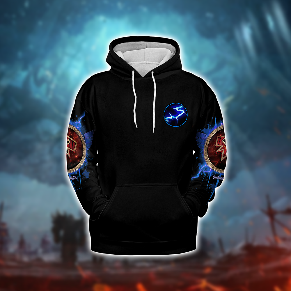 Elemental Shaman Guide Shaman Class V2 WoW Collections AOP Hoodie