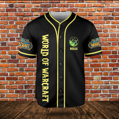 Rogue Class Icon V3 Classic Wow Collection AOP Baseball Jersey