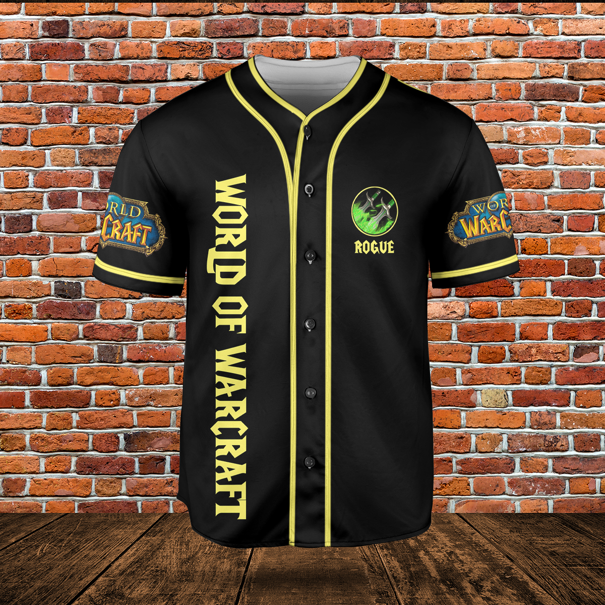 Rogue Class Icon V1 Classic Wow Collection AOP Baseball Jersey