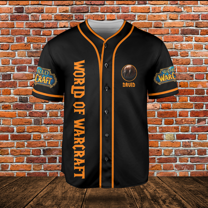 Druid Class Icon V3 Classic Wow Collection AOP Baseball Jersey
