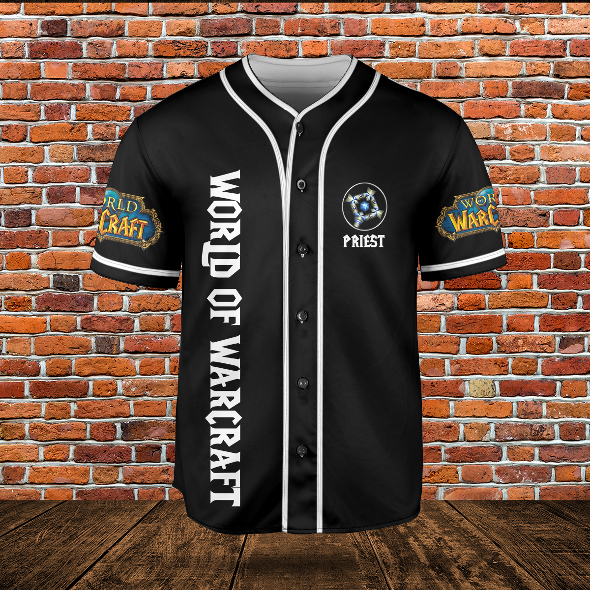 Priest Class Icon V4 Classic Wow Collection AOP Baseball Jersey