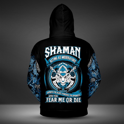 Shaman - Adepts of the Elements - WoW Class AOP Hoodie Premium