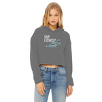 DnD - SUP LICHES Ladies Cropped Raw Edge Hoodie